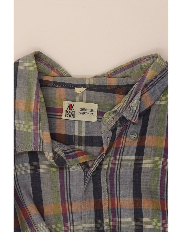 CERRUTI 1881 Mens Shirt Large Multicoloured Check