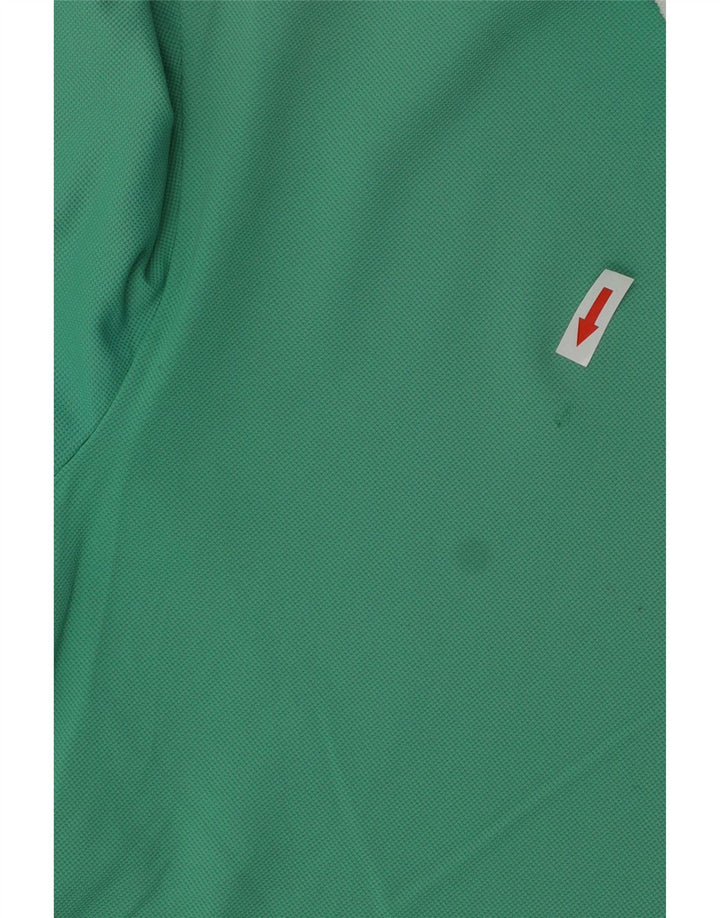 Chervo Mens Polo Shirt Large Turquoise Cotton