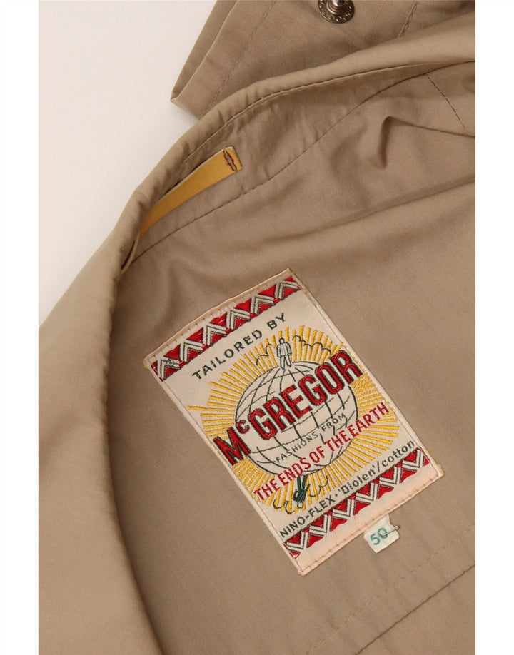MacGregor Mens Bomber Jacket IT 50 Large Beige Cotton