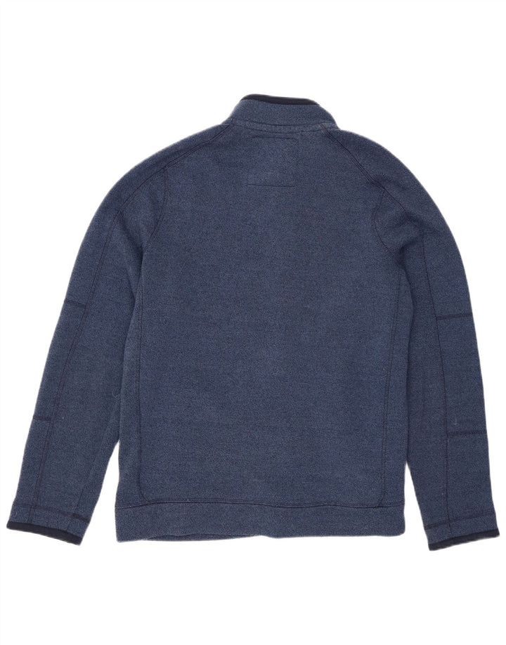 Weird Fish Mens Tracksuit Top Jacket Large Blue Flecked Polyester