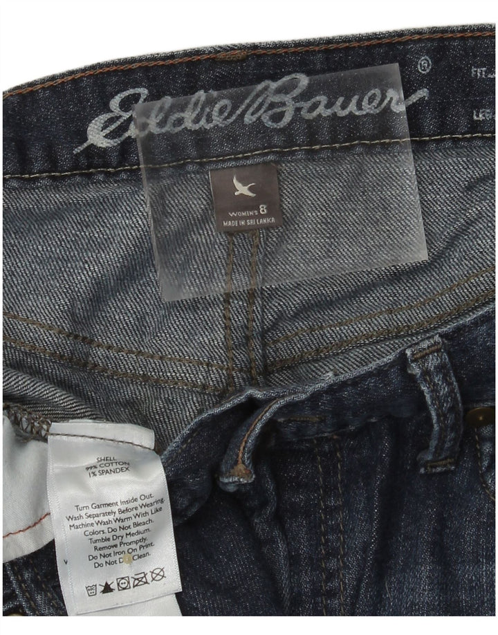EDDIE BAUER Womens Boyfriend Slim Jeans US 8 Medium W32 L30 Navy Blue