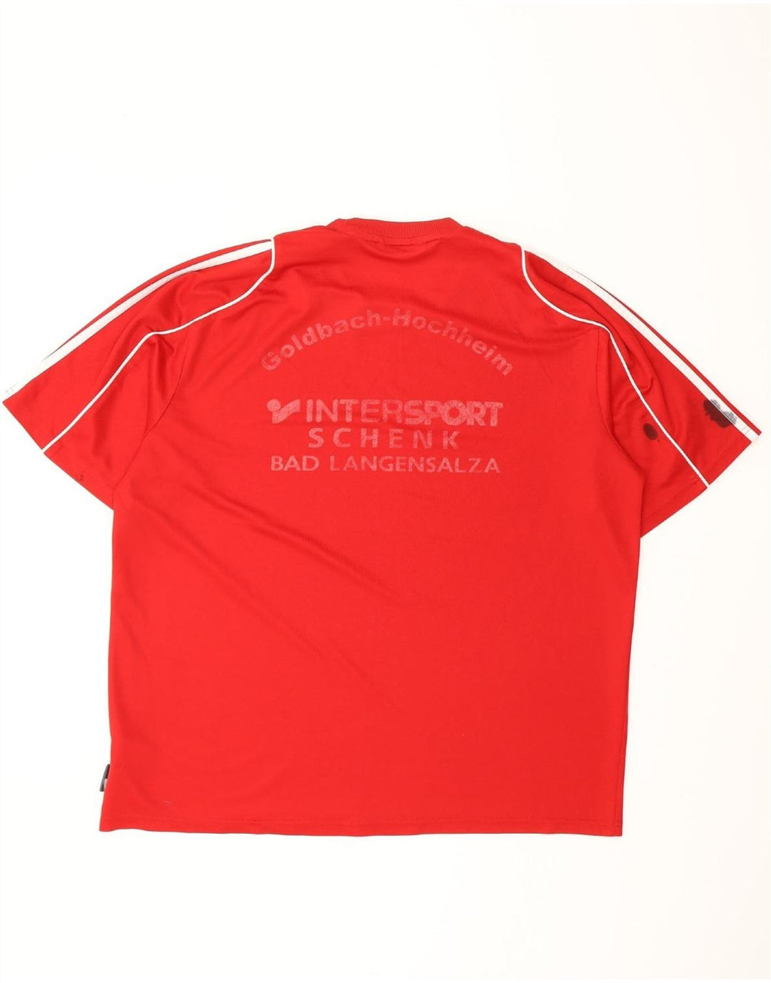 ADIDAS Mens Climalite Graphic T-Shirt Top XL Red Polyester