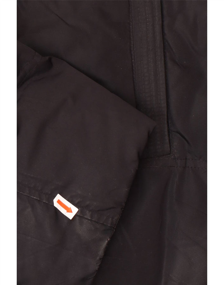 TRUSSARDI JEANS Mens Padded Jacket IT 56 3XL Black Polyester