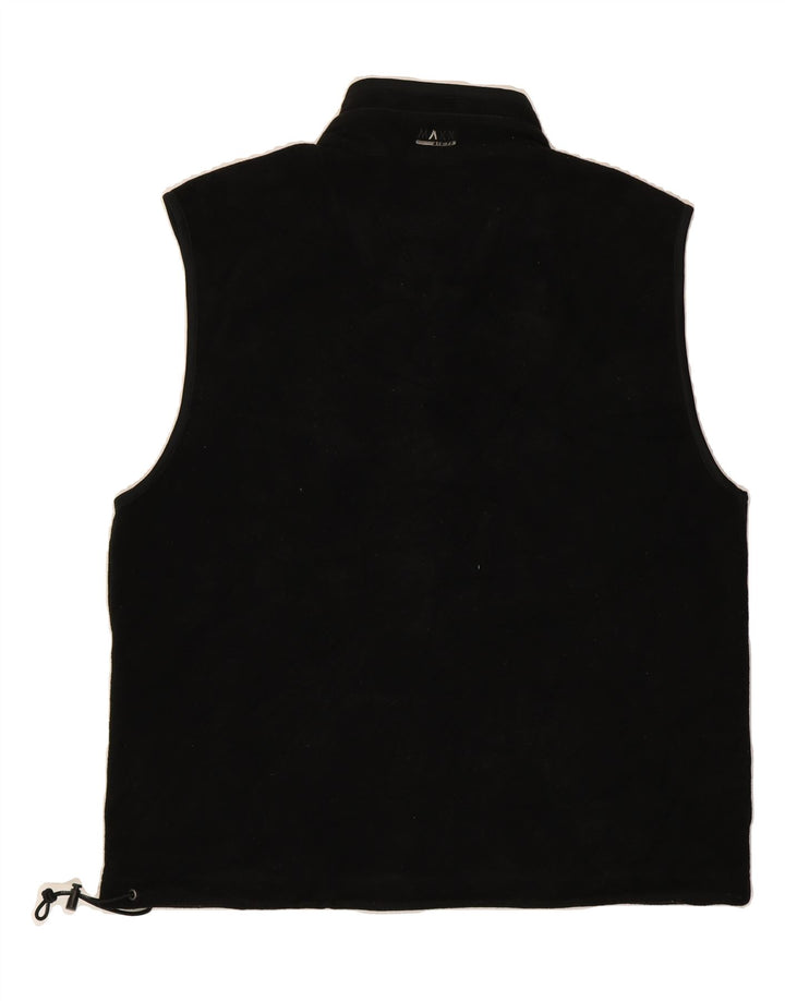 IZOD Mens Fleece Gilet UK 40 Large Black Polyester Vintage Izod and Second-Hand Izod from Messina Hembry 