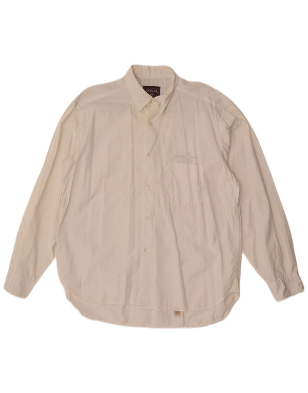 Replay Mens Shirt Large White