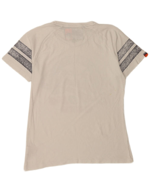 Superdry Mens Graphic T-Shirt Top Large White Cotton