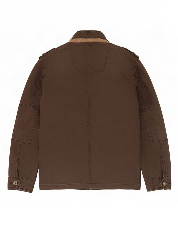 Fat Face Mens Military Jacket UK 38 Medium Brown Cotton