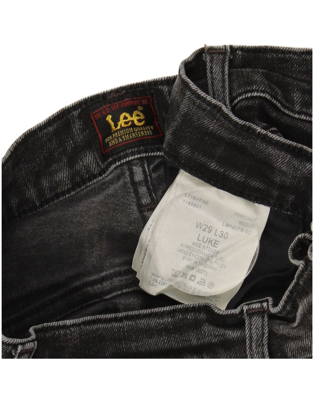 LEE Womens Luke Slim Jeans W29 L26 Grey Cotton
