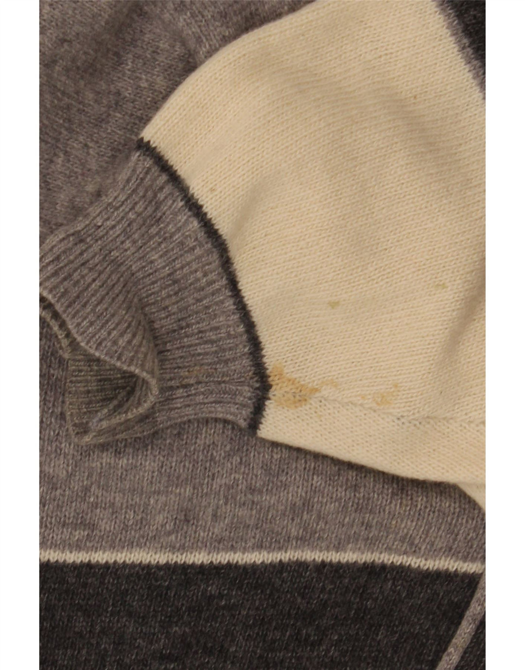 Brian Scott Mens Loose Fit Cardigan Sweater IT 50 Medium Grey Striped