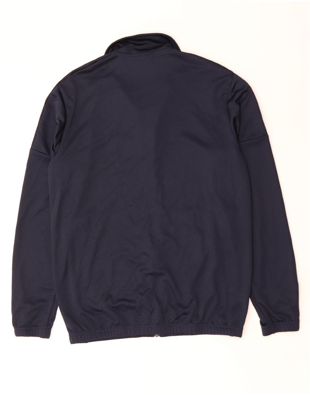 ADIDAS Mens Tracksuit Top Jacket Large Navy Blue Polyester