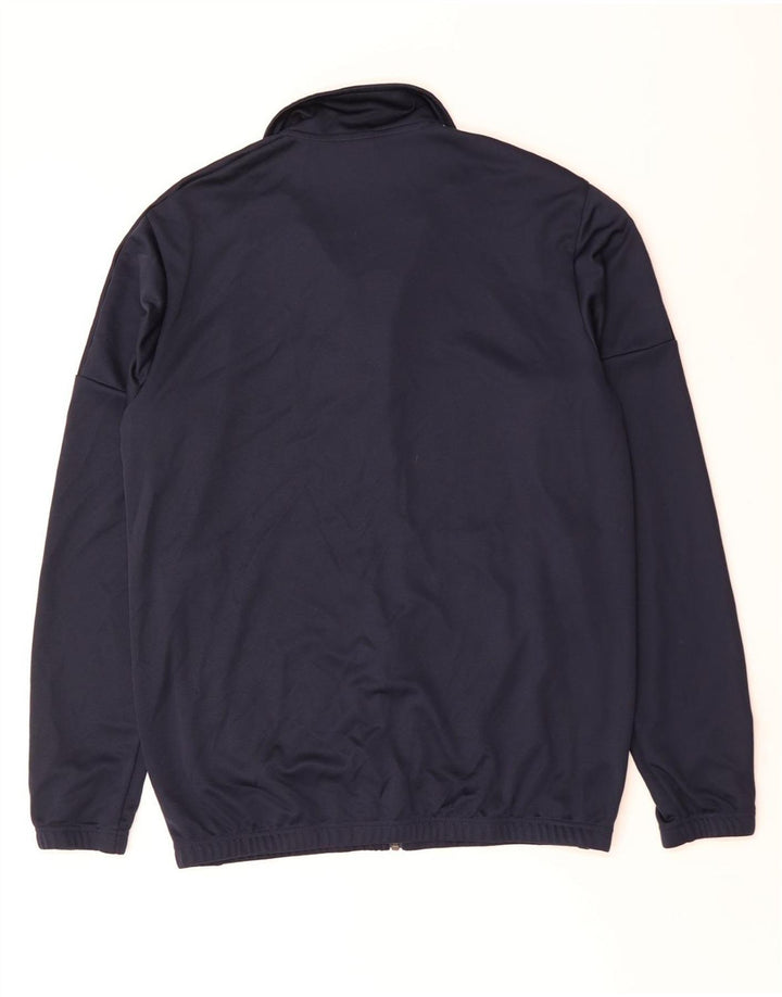 ADIDAS Mens Tracksuit Top Jacket Large Navy Blue Polyester