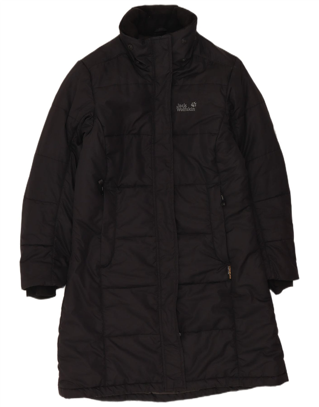 Jack Wolfskin Womens Oversized Padded Coat UK 10 Small Black Polyester