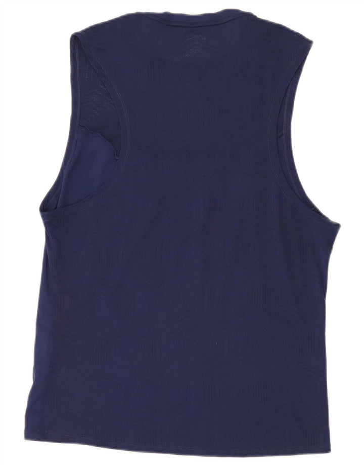 Asics Womens Vest Top UK 16 Large Navy Blue Polyester