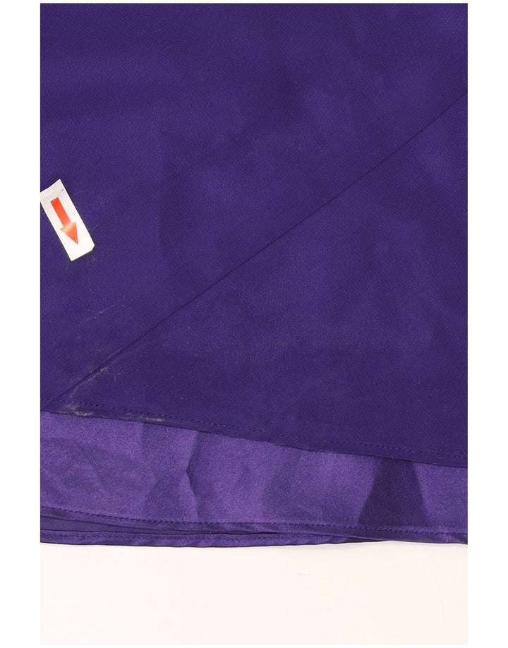 Debut Womens Sleeveless Maxi Dress UK 14 Medium Purple Polyester