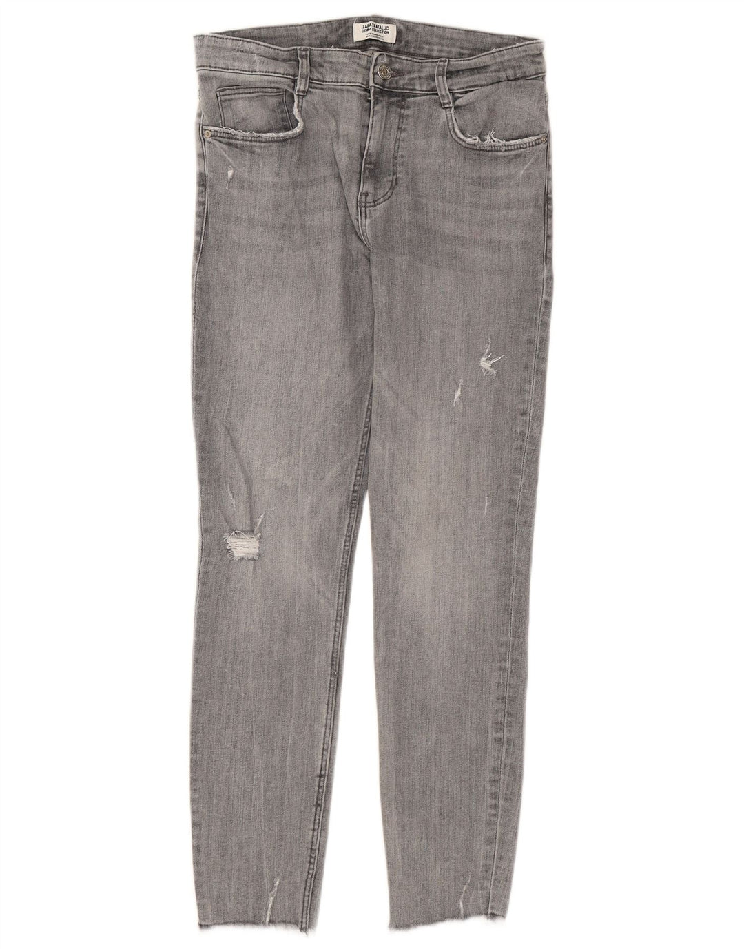 ZARA Womens Skinny Jeans EU 40 Medium W30 L26 Grey Cotton