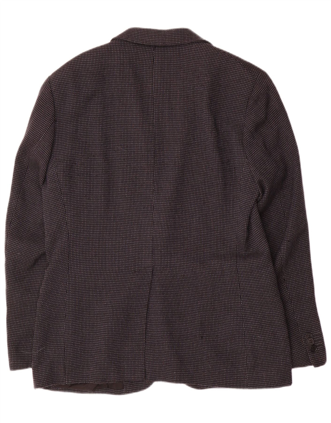 EMPORIO ARMANI Mens 2 Button Blazer Jacket IT 54 XL Grey Spotted Wool