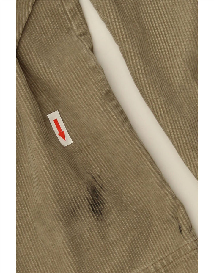 Columbia Mens Corduroy Shirt Medium Beige Cotton