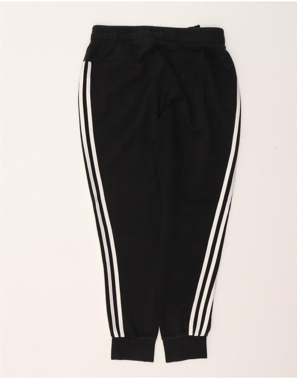 ADIDAS Womens Tracksuit Trousers Joggers UK 8/10 Small  Black Cotton