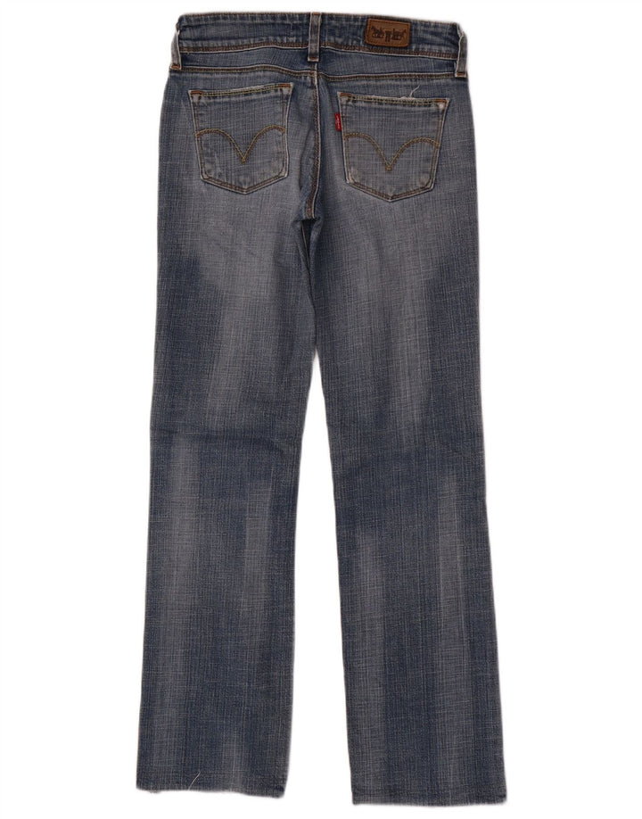 Levi's Womens 570 Straight Jeans W27 L29 Blue Cotton