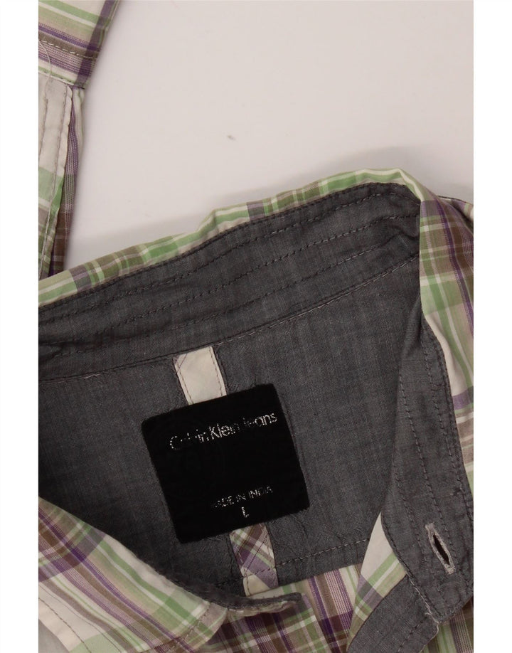 Calvin Klein Jeans Mens Shirt Large Multicoloured Check