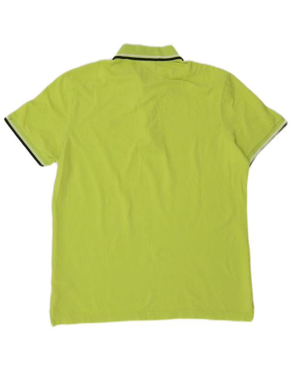 Diadora Mens Polo Shirt Large Green Cotton