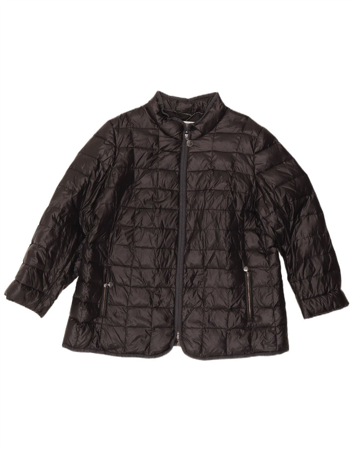Perte by Krizia Womens Padded Jacket UK 22 3XL  Black