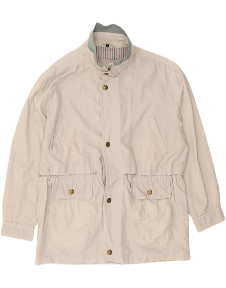 C & A Mens Utility Jacket IT 52 XL White Polyester