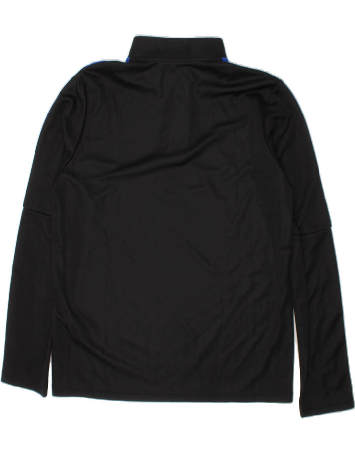ADIDAS Boys Aeroready Pullover Tracksuit Top 13-14 Years Black Colourblock Vintage Adidas and Second-Hand Adidas from Messina Hembry 