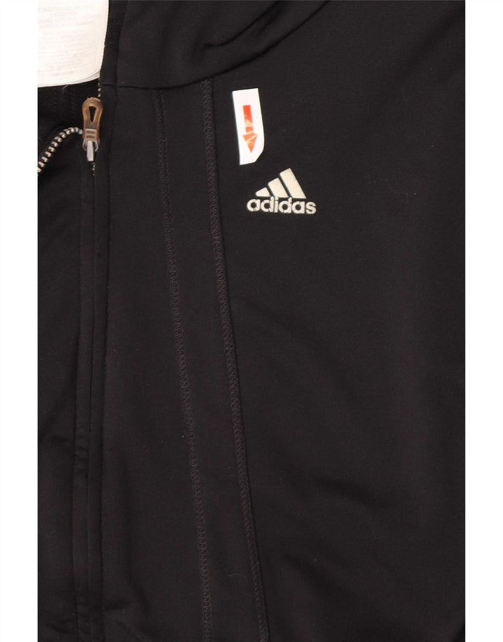 Adidas Womens Clima 365 Tracksuit Top Jacket UK 14 Medium Black Polyester