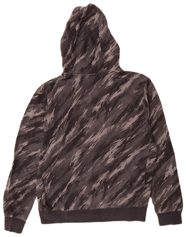 Nike Mens Hoodie Jumper Medium Grey Camouflage Cotton