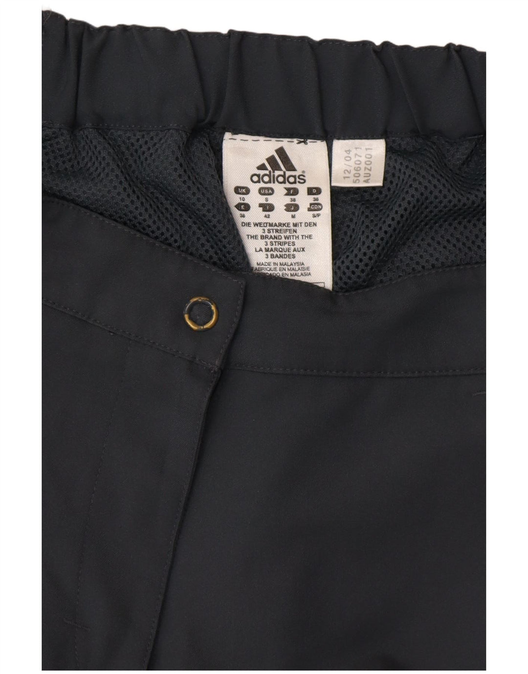 ADIDAS Womens Straight Capri Trousers UK 10 Small W30 L19 Grey Polyester