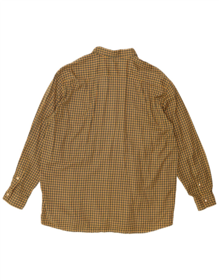 BOGNER Womens Flannel Shirt US 18 2XL Yellow Check Cotton