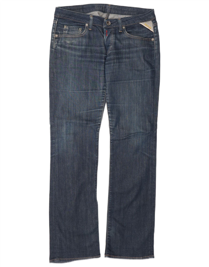 Replay Womens Bootcut Jeans W30 L32 Navy Blue Cotton
