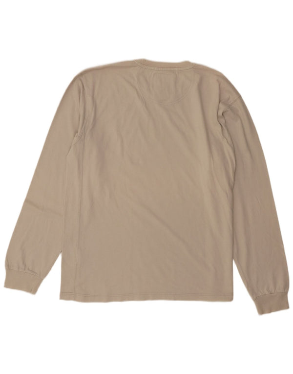 Champion Mens Top Long Sleeve XL Off White Cotton