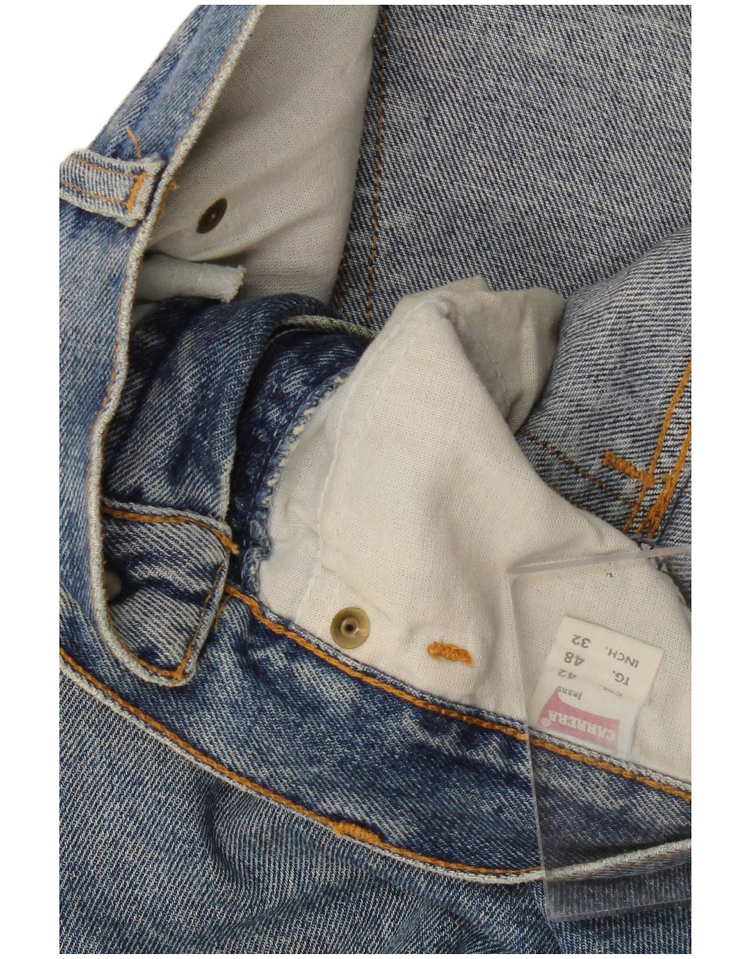 Carrera Mens Straight Jeans W32 L30 Blue Cotton