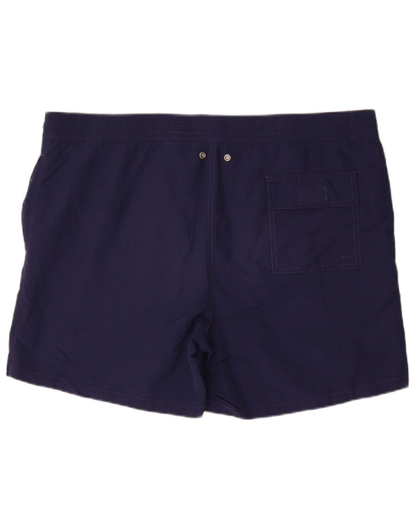 POLO RALPH LAUREN Mens Swimming Shorts Large  Navy Blue Nylon