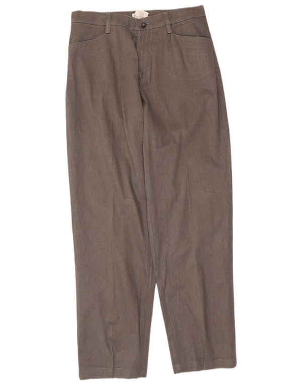 Lee Womens Tapered Casual Trousers US 12 Large W32 L31 Grey Cotton