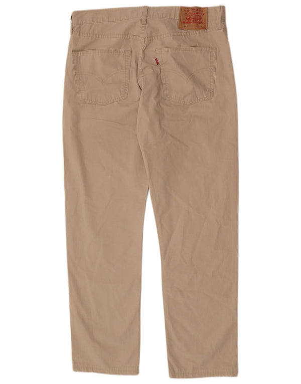 Levi's Mens 551 Straight Casual Trousers W36 L28 Beige Cotton