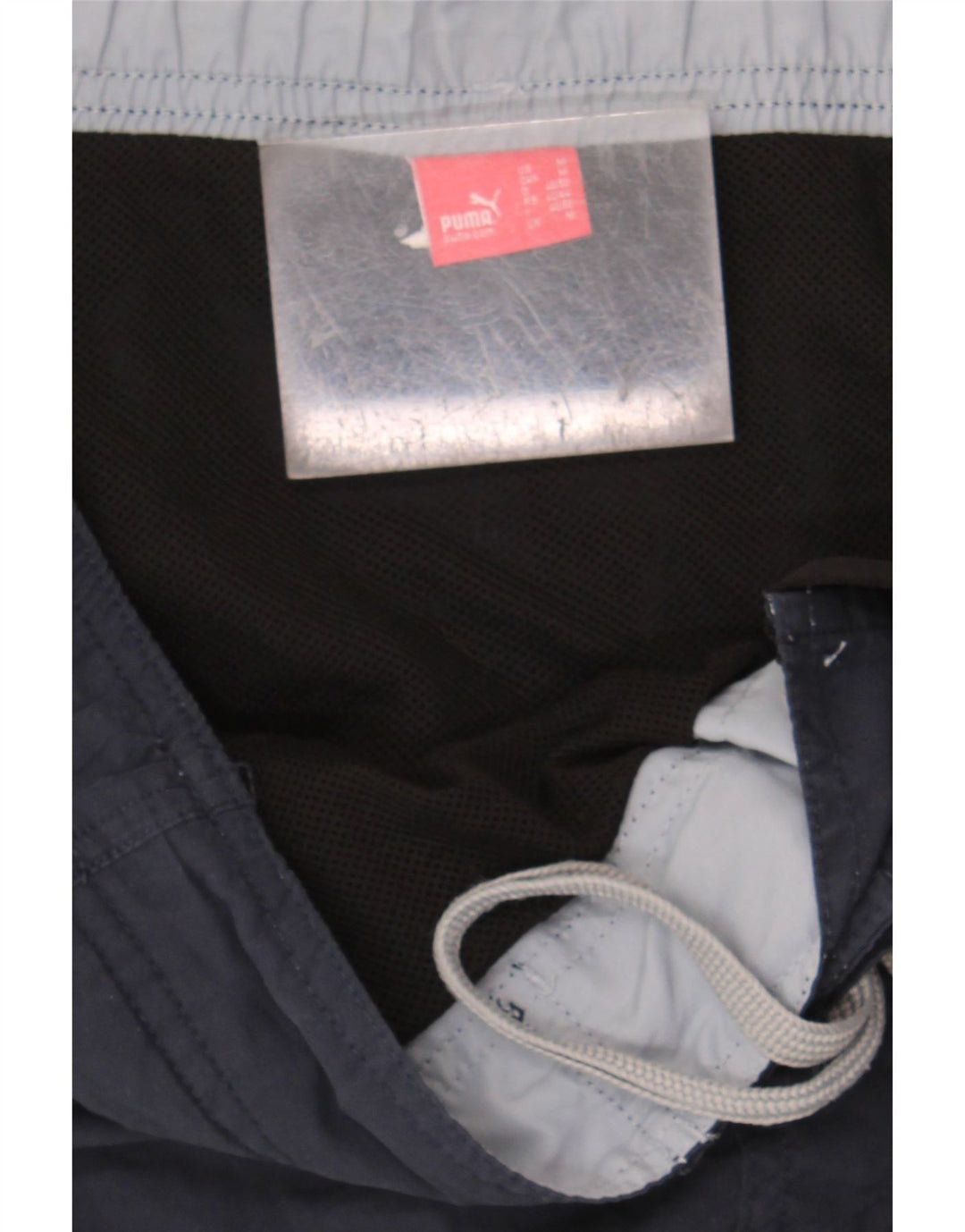 PUMA Mens Graphic Swimming Shorts Medium Navy Blue