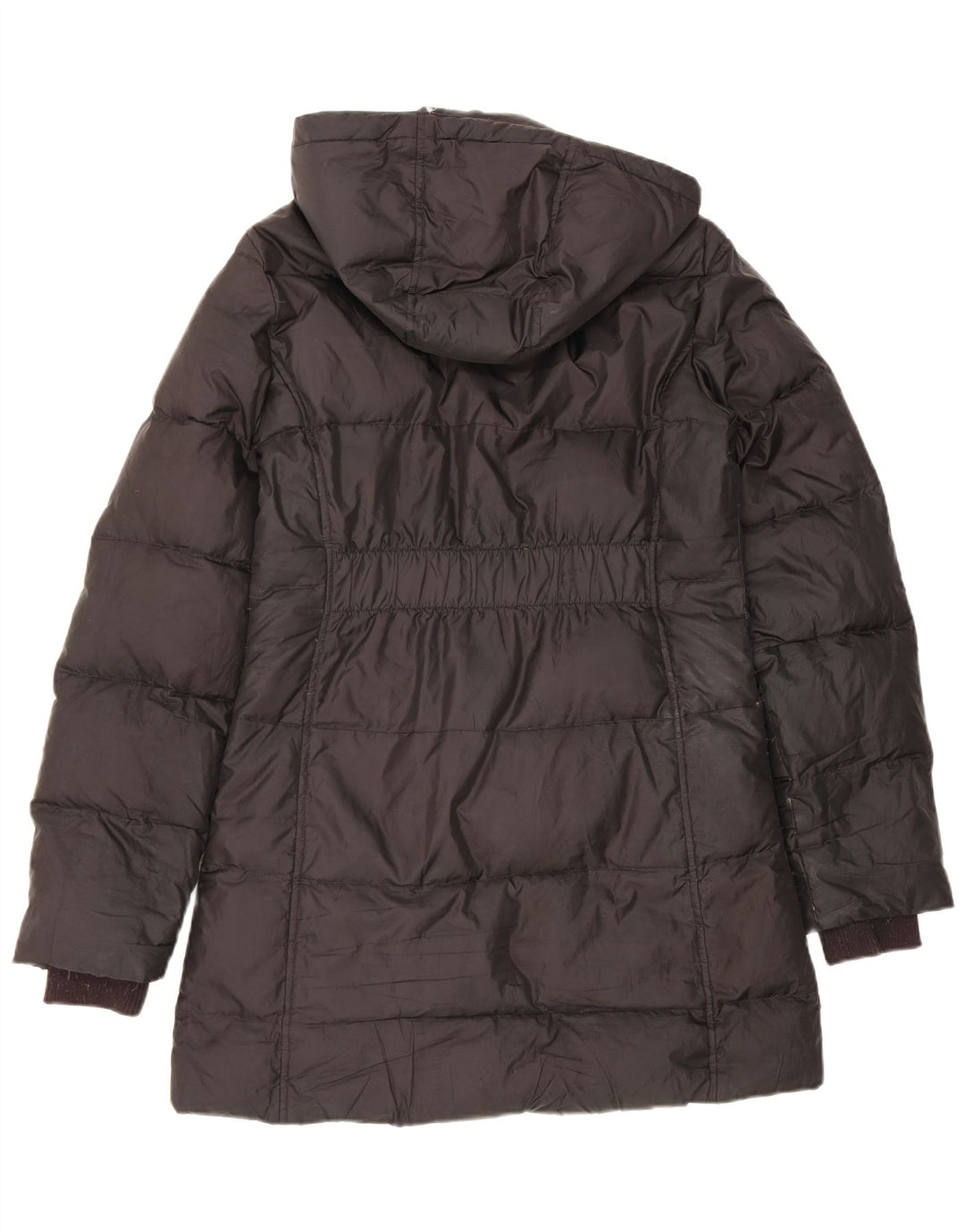 Replay Womens Hooded Padded Coat UK 14 Large Black Polyester