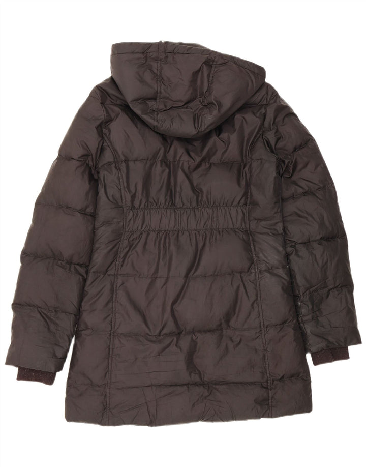 Replay Womens Hooded Padded Coat UK 14 Large Black Polyester