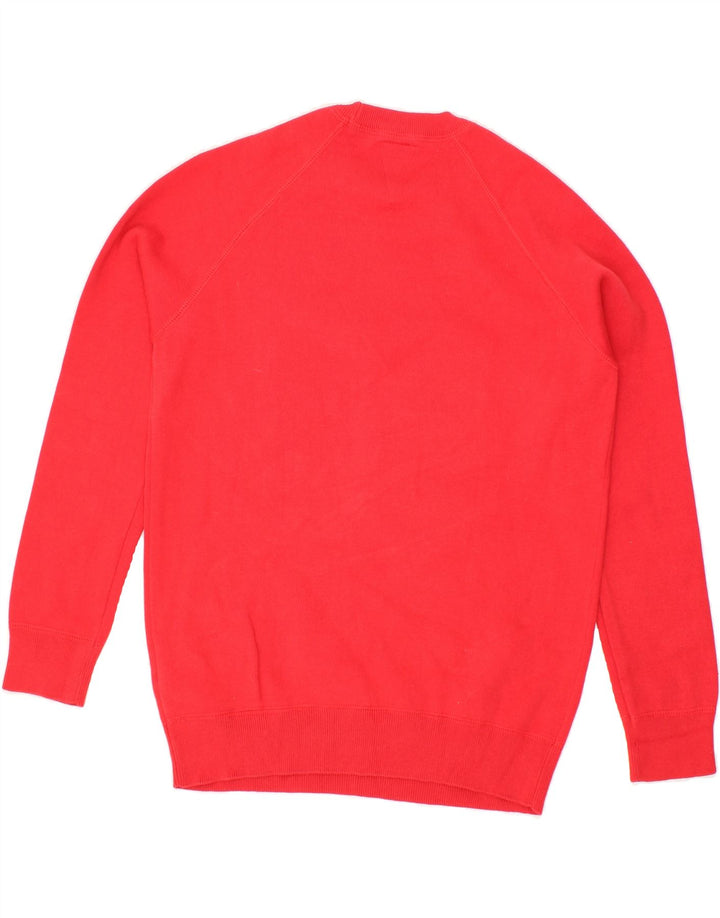 SUPERDRY Womens Graphic Sweatshirt Jumper UK 14 Medium Red Cotton Vintage Superdry and Second-Hand Superdry from Messina Hembry 