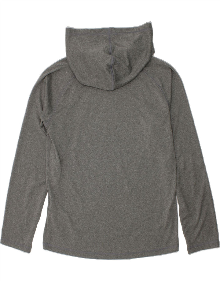 UNDER ARMOUR Girls Graphic Top Long Sleeve 9-10 Years Medium  Grey Vintage Under Armour and Second-Hand Under Armour from Messina Hembry 