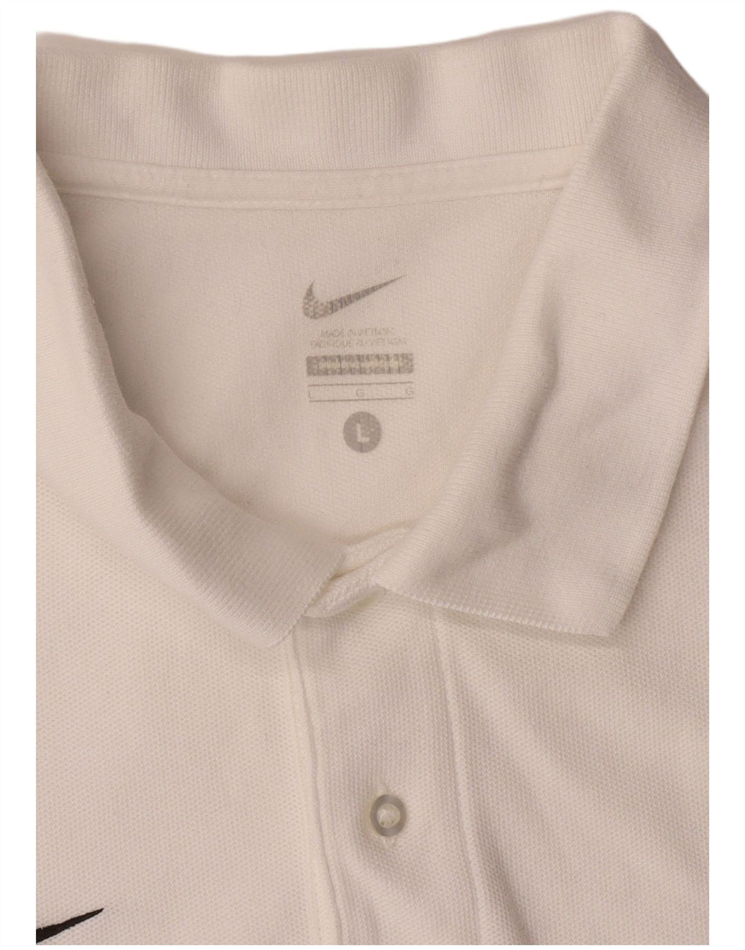 NIKE Mens Polo Shirt Large White