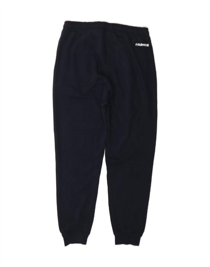 ADMIRAL Mens Graphic Tracksuit Trousers Joggers Medium  Navy Blue Vintage Admiral and Second-Hand Admiral from Messina Hembry 
