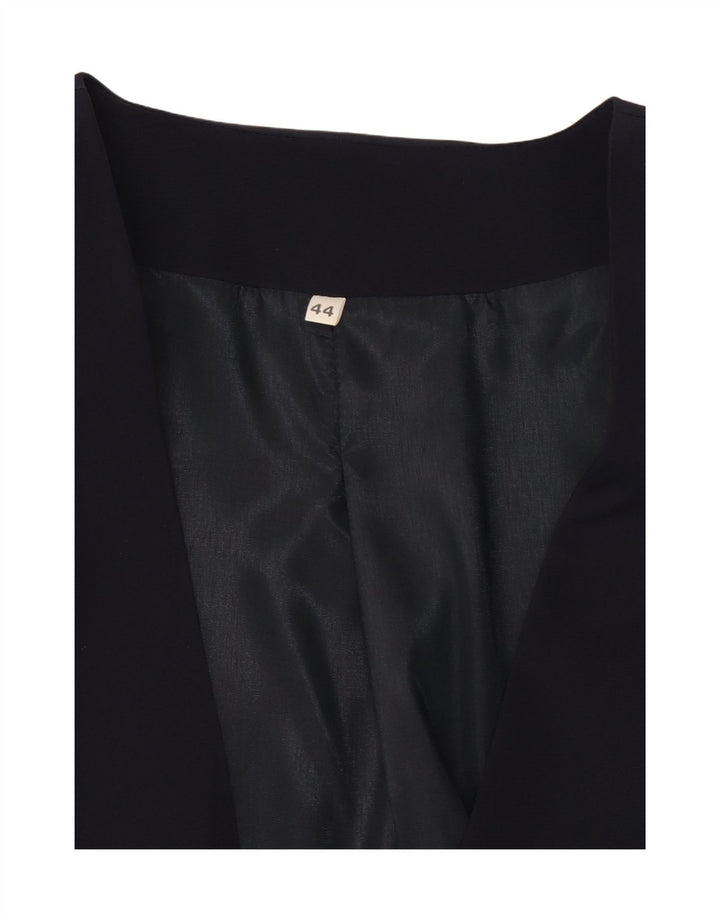 VINTAGE Womens Double Breasted Blazer Jacket IT 44 Medium Navy Blue