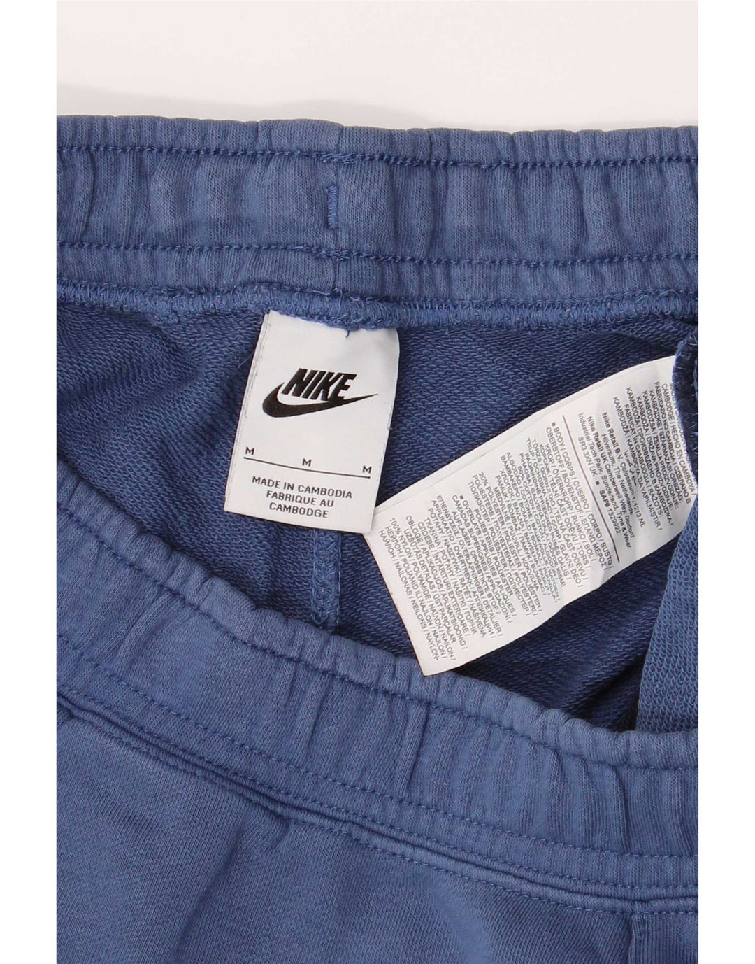 Nike Mens Sport Shorts Medium Blue Colourblock Cotton