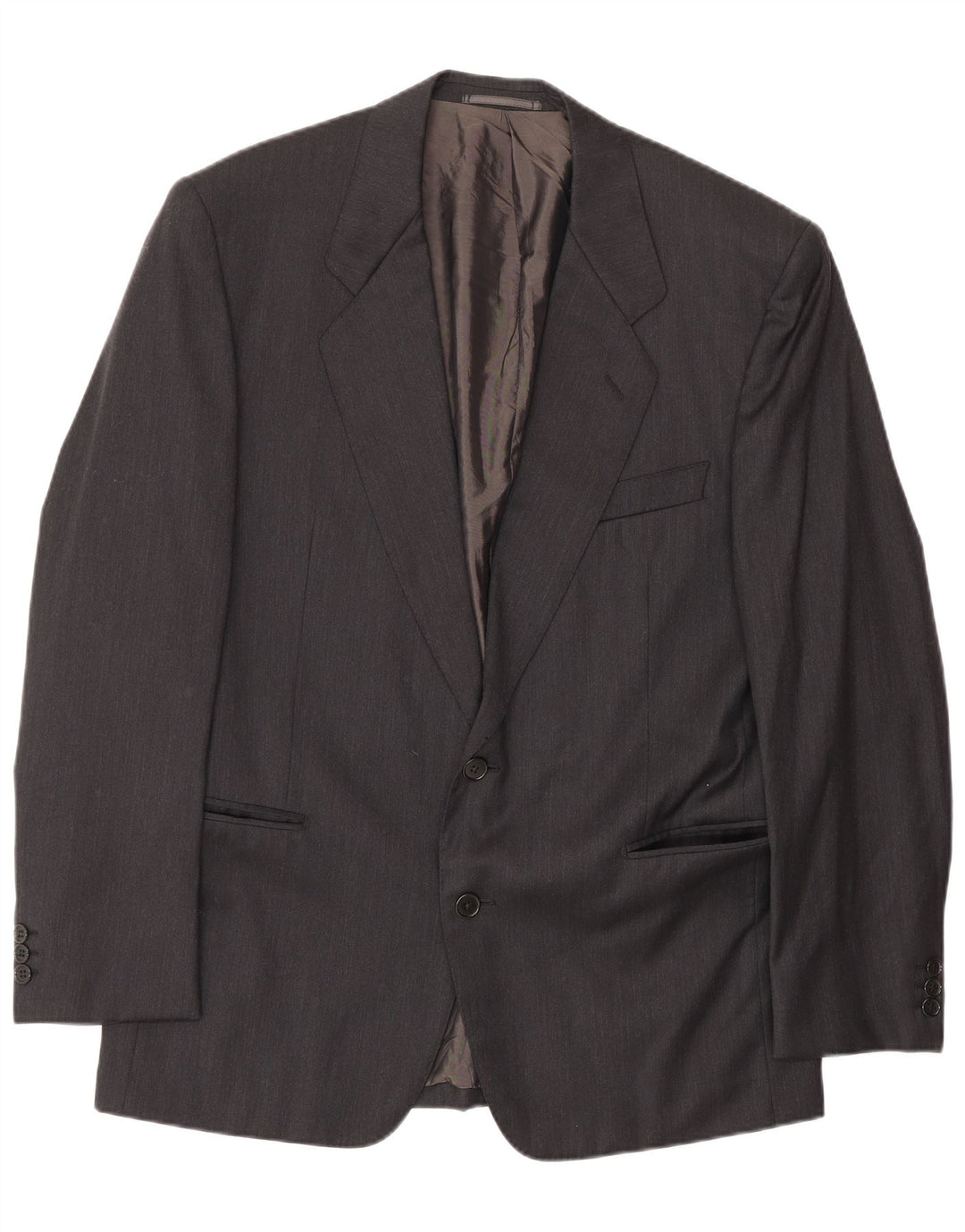 Gianfranco Ferre Mens 2 Button Blazer Jacket IT 50 Large Grey Wool
