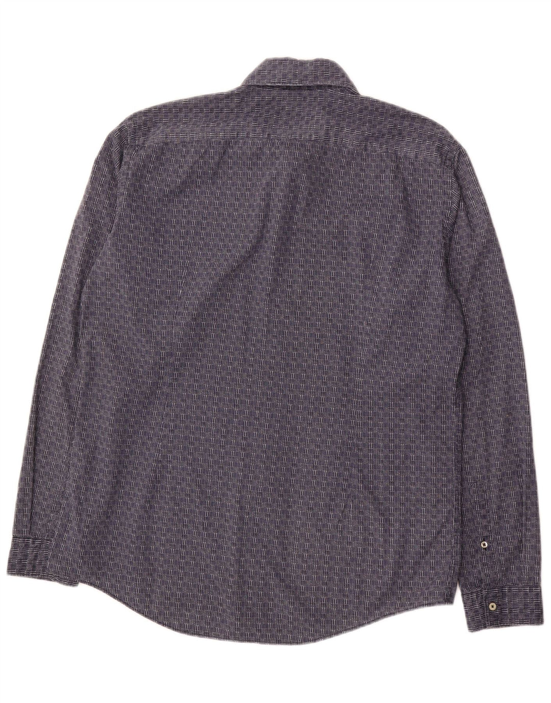 LIU JO Womens Shirt XL Navy Blue Check Cotton Classic