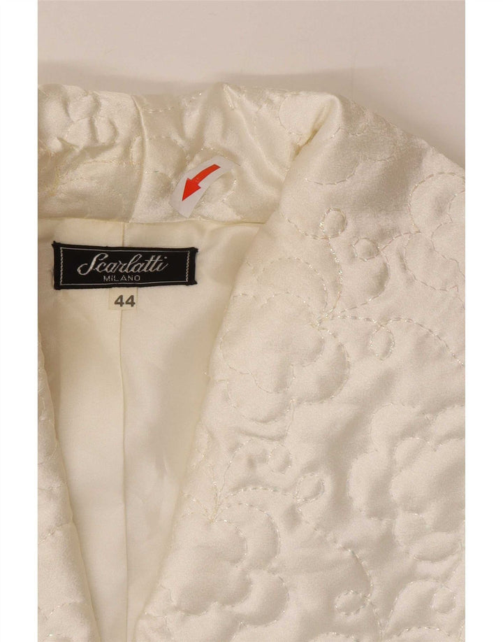 Vintage Womens 2 Piece Skirt Set IT 44 Medium W28 White Viscose